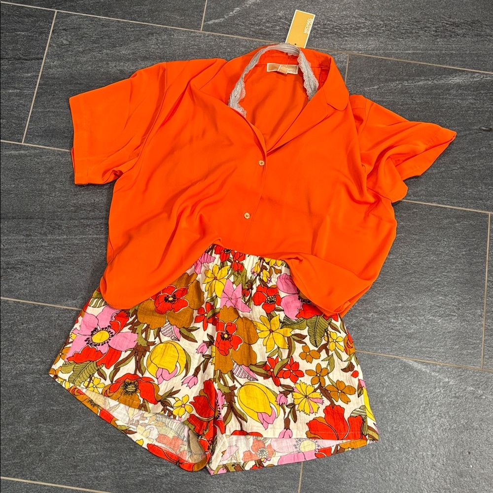 MUMU floral shorts